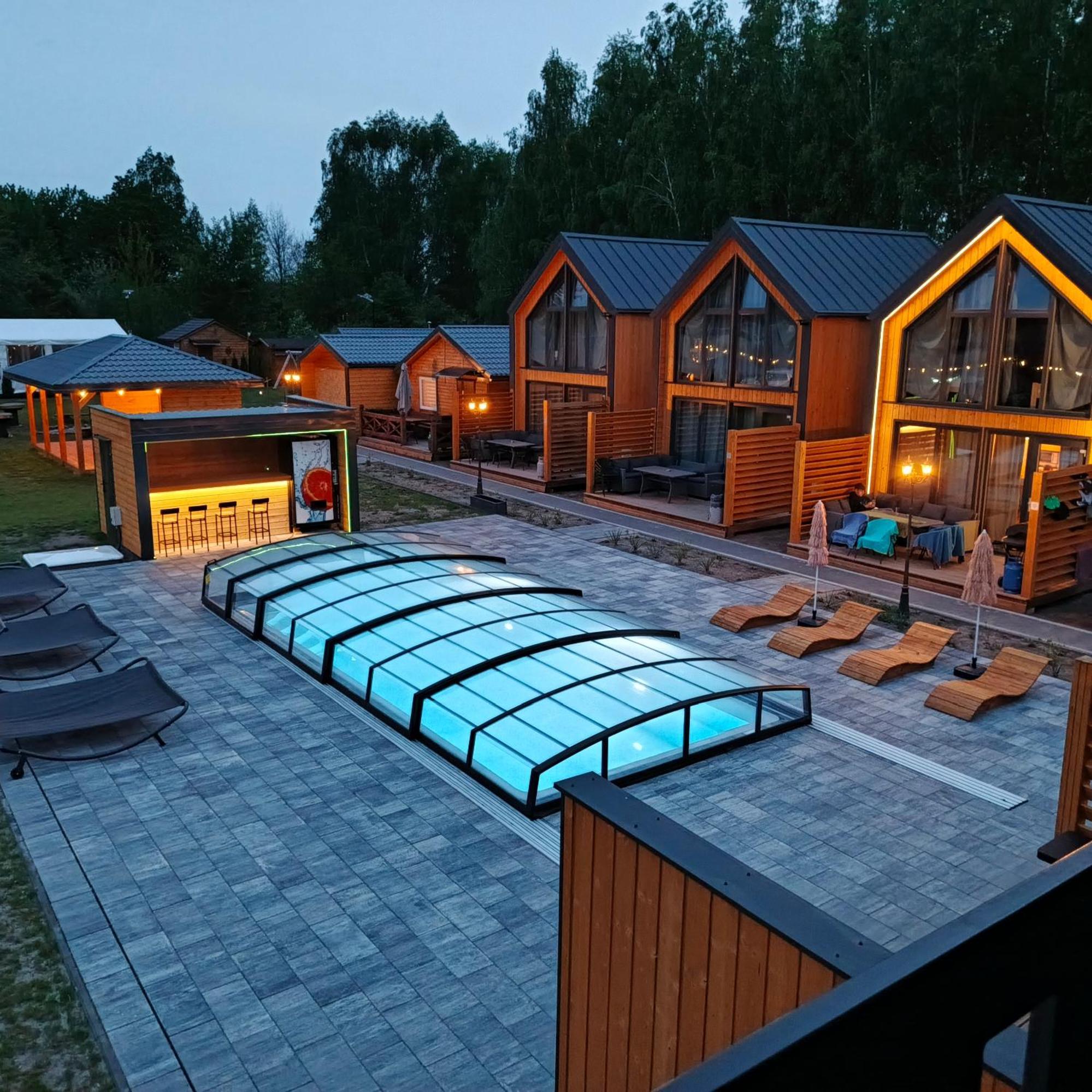 Grabska Osada Apartamenty - 100M Od Suntago Park-Domki Ogrzewane Caloroczne Mszczonow Bagian luar foto